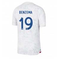 France Karim Benzema #19 Replica Away Shirt World Cup 2022 Short Sleeve
